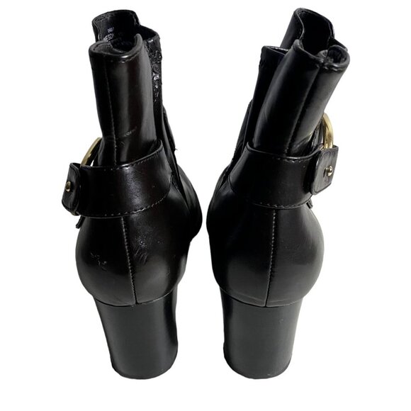 Dockers Women's Chocolate Brown Blocked Ankle Heel Boots - Picture 4 of 10